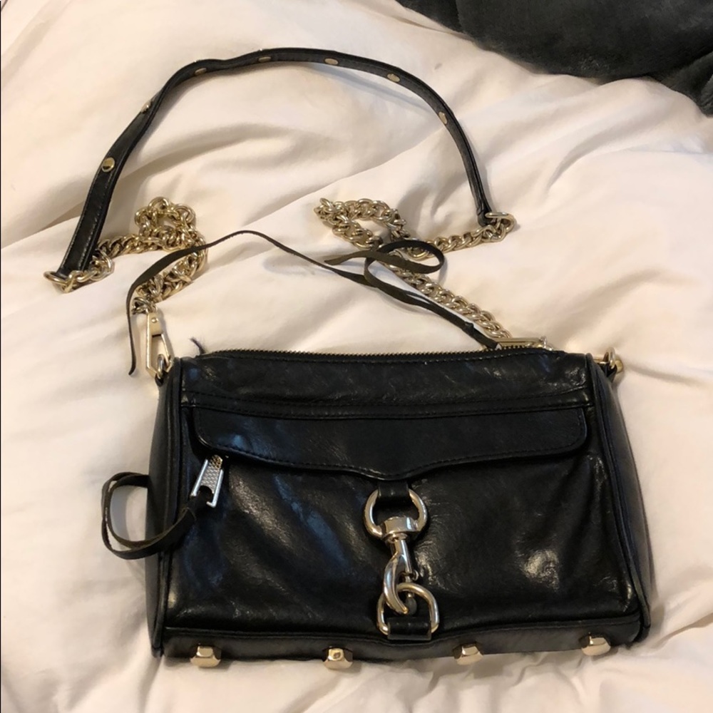 Rebecca Minkoff black crossbody leather bag - Picture 1 of 2